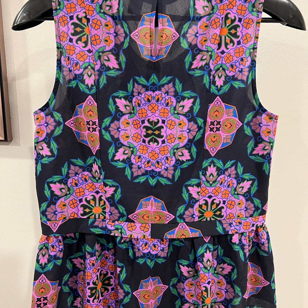J Crew Floral/geometric Peplum Top - Picture 3 of 5